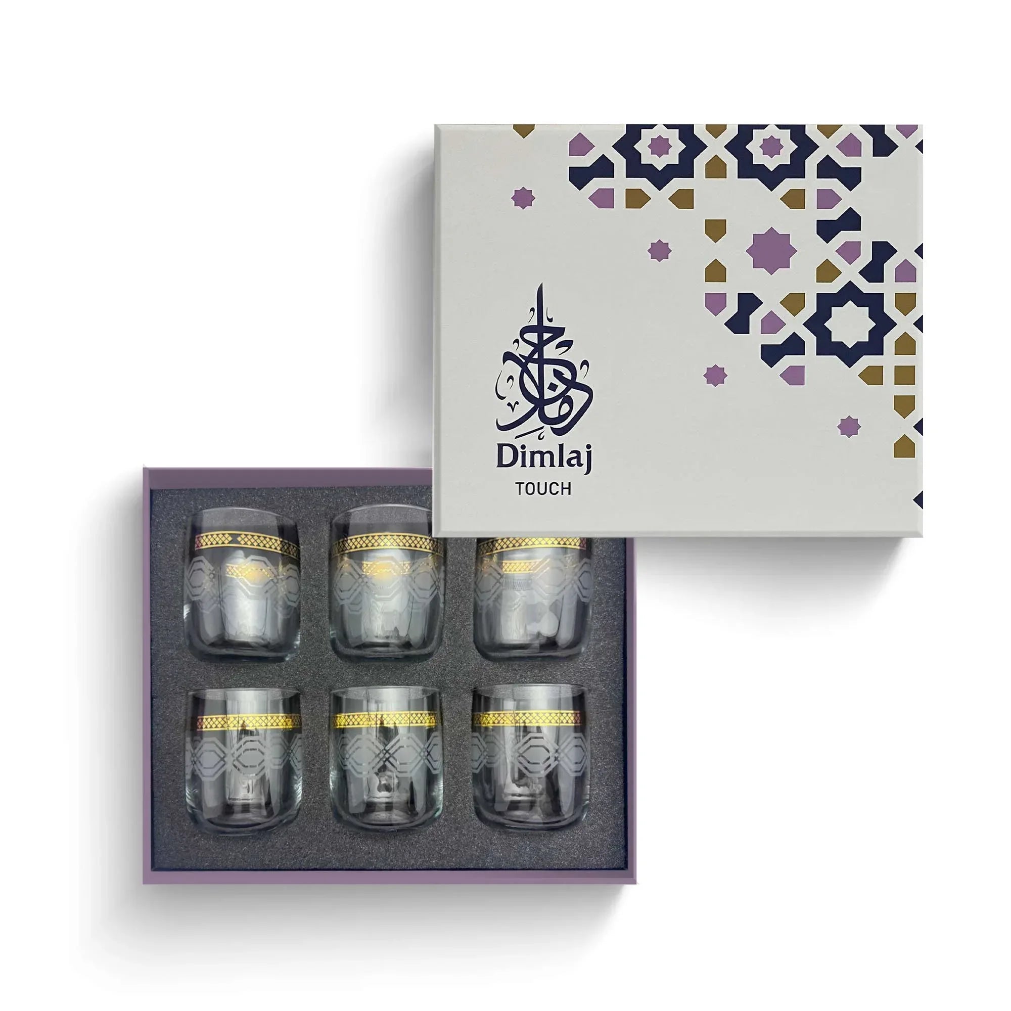 Touch Diamond Set Of 6 Pcs Short Tumblers | Home Touch Diamond Set Of 6 Pcs Short Tumblers | Home