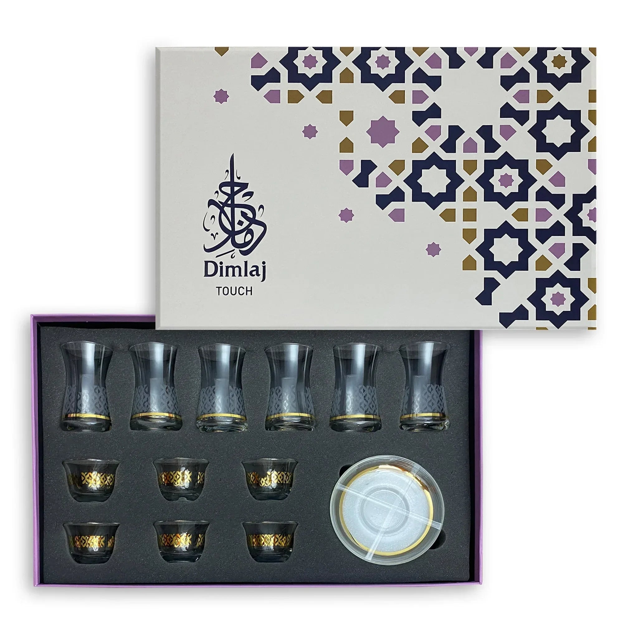 Touch Glint Set of 18 Pcs Assorted Drinkware | Home Touch Glint Set of 18 Pcs Assorted Drinkware | Home
