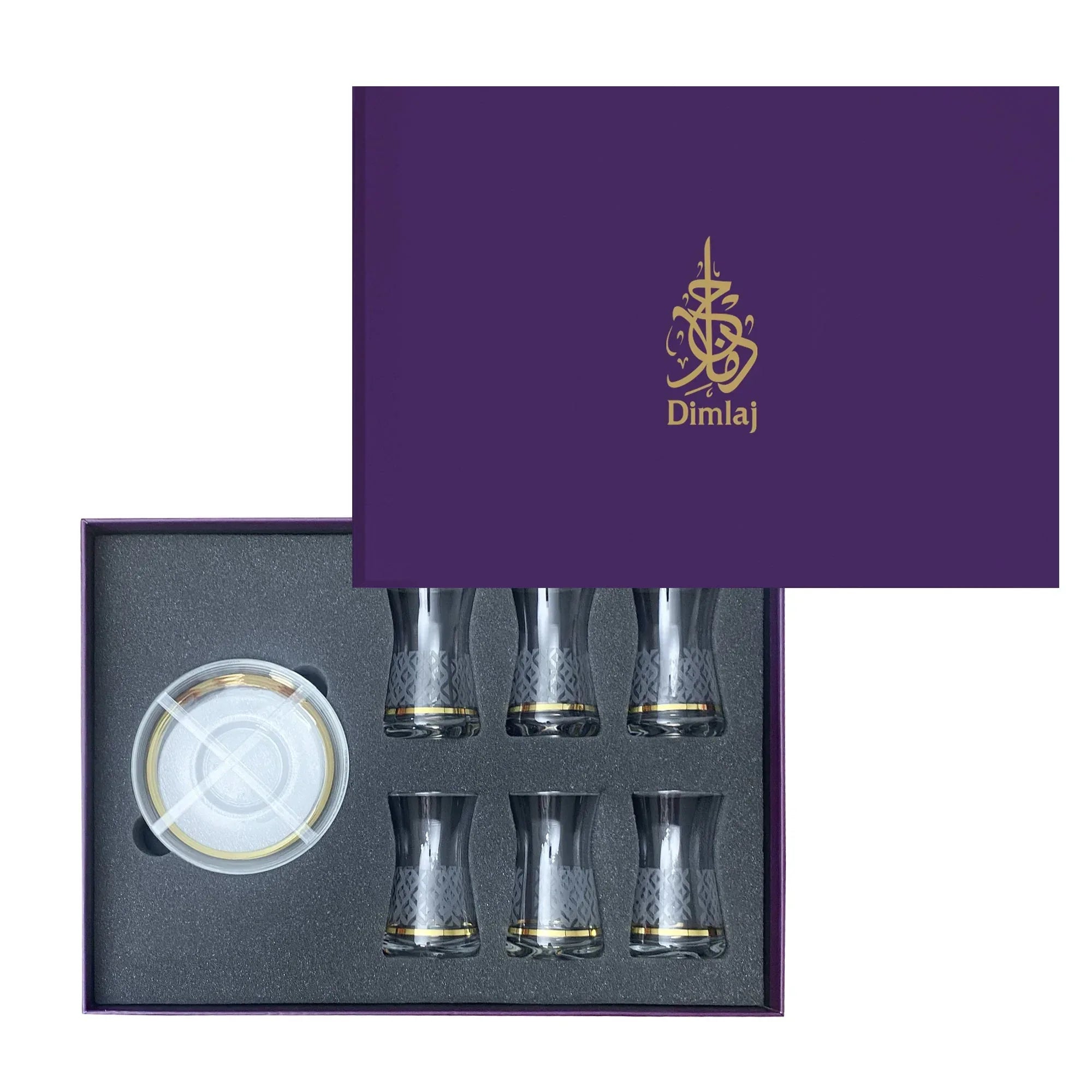 Touch Glint Set Of 6 Pcs Tea Cups and Saucers | Home Touch Glint Set Of 6 Pcs Tea Cups and Saucers | Home