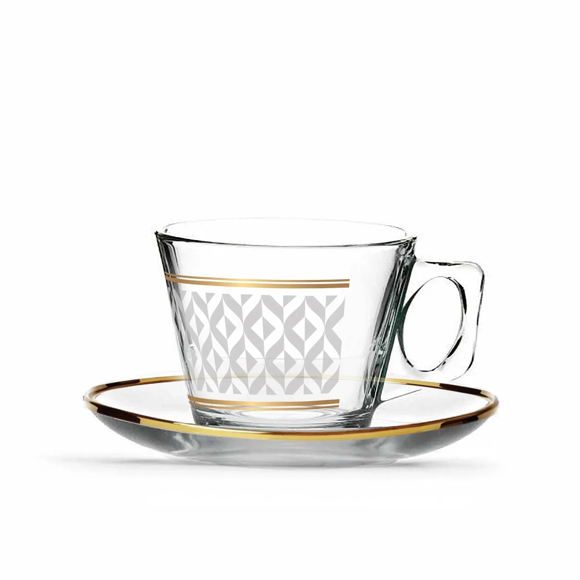 Touch Glint Set Of 6 Pcs Espresso Cups And Saucers | Home Touch Glint Set Of 6 Pcs Espresso Cups And Saucers | Home