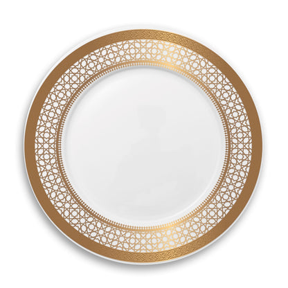 Dimlaj Cordoba Porcelain Serving Plate (Gold) - Premium Platters from Cordoba By Dimlaj - Just $80! Shop online now at Dimlaj Jordan 