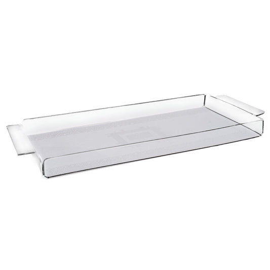 Dimlaj Shafa Acrylic Serving Tray (Silver) - Premium Seving Tray from Shafa By Dimlaj - Just $39! Shop online now at Dimlaj Jordan 