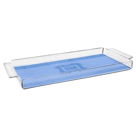 Dimlaj Shafa Acrylic Serving Tray (Light Blue) - Premium Trays & Accessories from Shafa By Dimlaj - Just $39! Shop online now at Dimlaj Jordan 