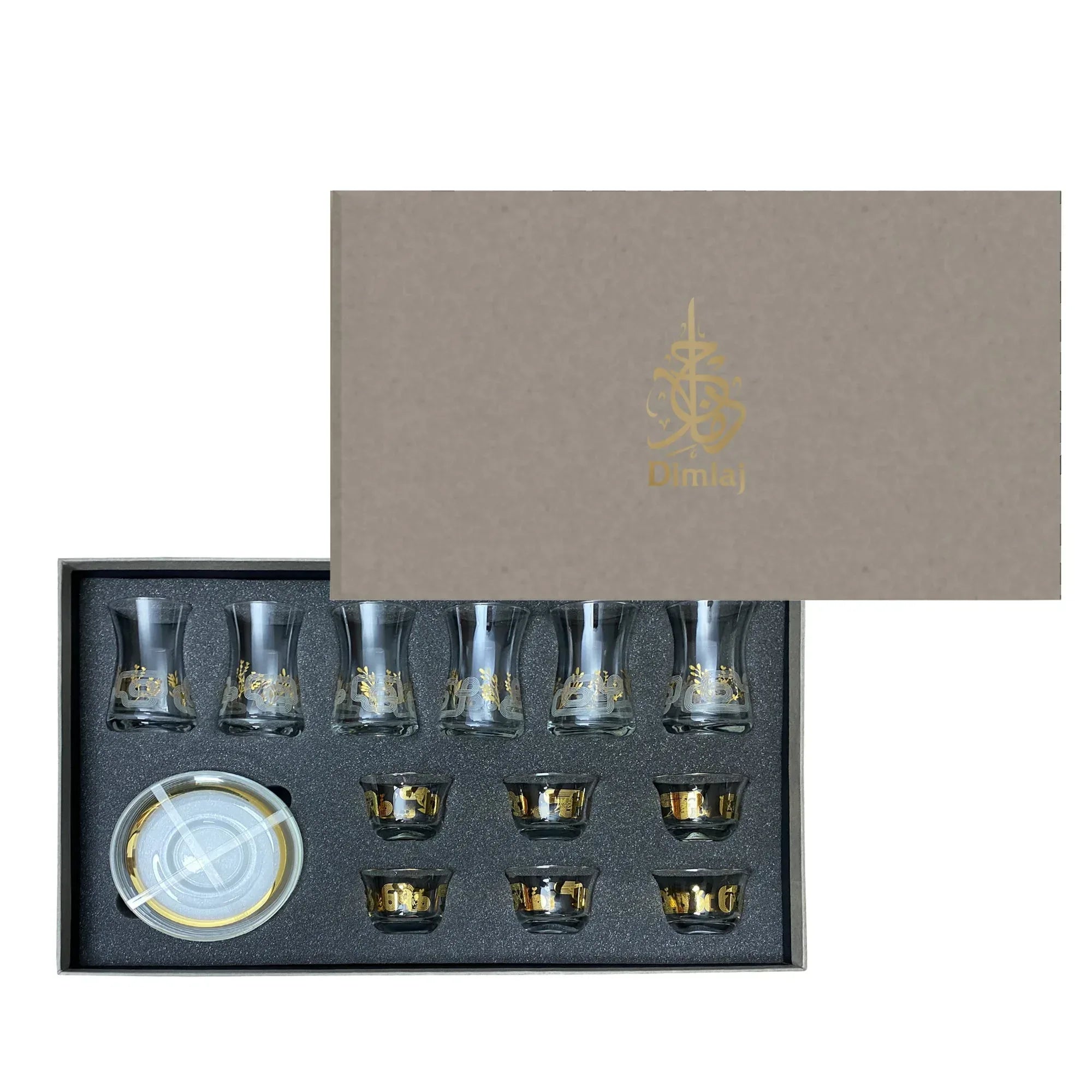 Touch Oliva Set of 18 Pcs Assorted Drinkware | Home Touch Oliva Set of 18 Pcs Assorted Drinkware | Home