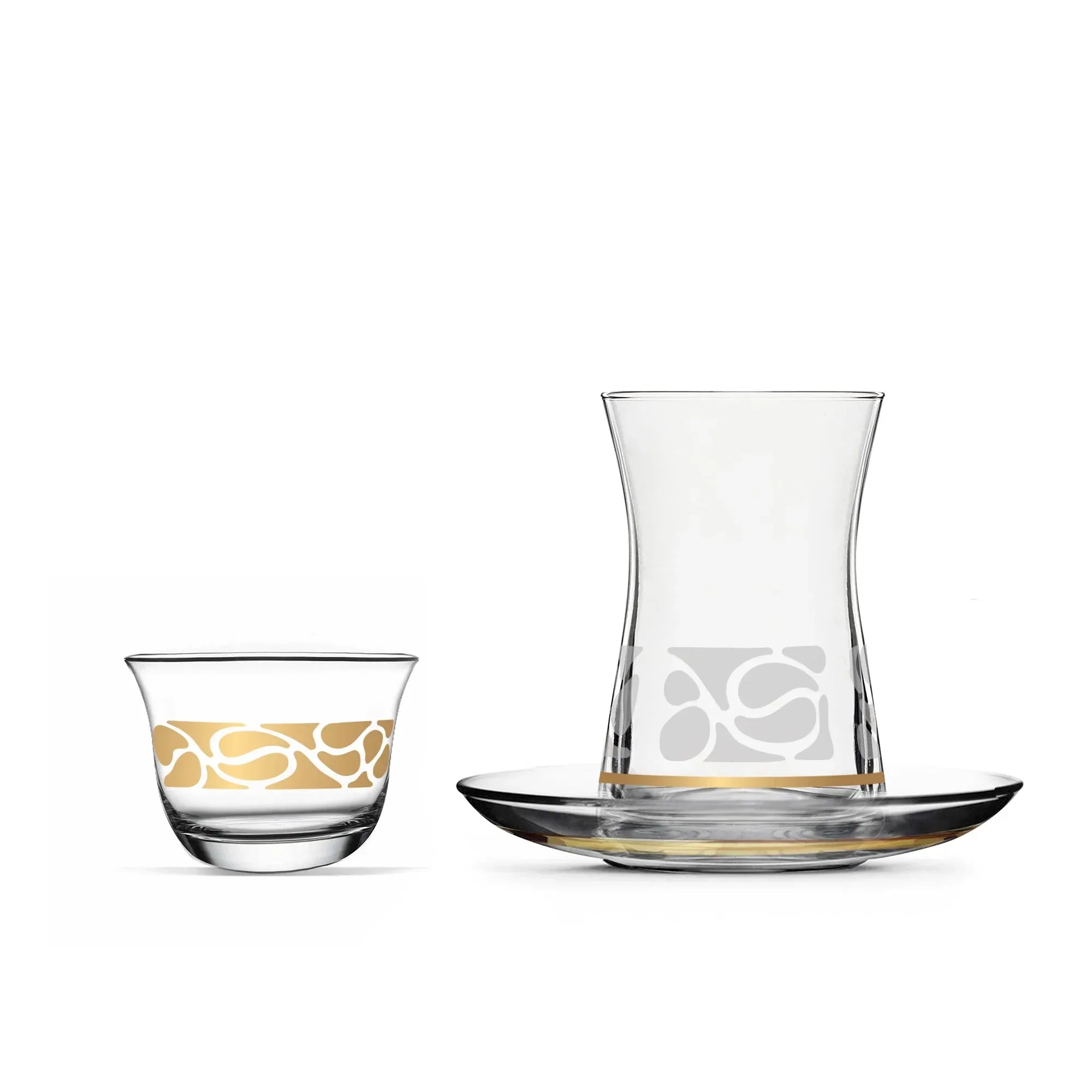Touch Leder Set of 18 Pcs Assorted Drinkware | Home