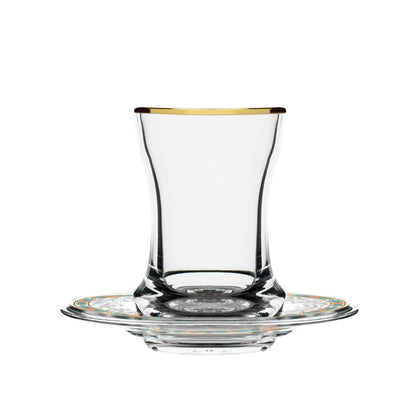 Dimlaj Wurood Set of 6 Pcs Tea Cups and Saucers - Premium Tea Cups from Wurood By Dimlaj - Just $32! Shop online now at Dimlaj Jordan 