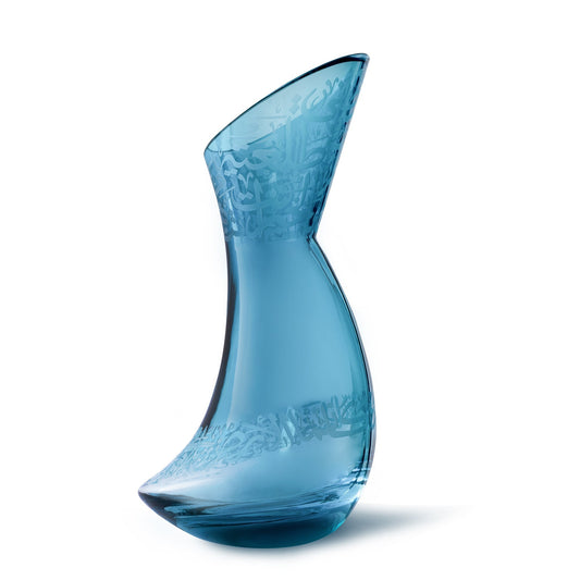 Dimlaj Thuluth Glass Vase (Engraved) - Premium Vases from Thuluth By Dimlaj - Just $175! Shop online now at Dimlaj Jordan 
