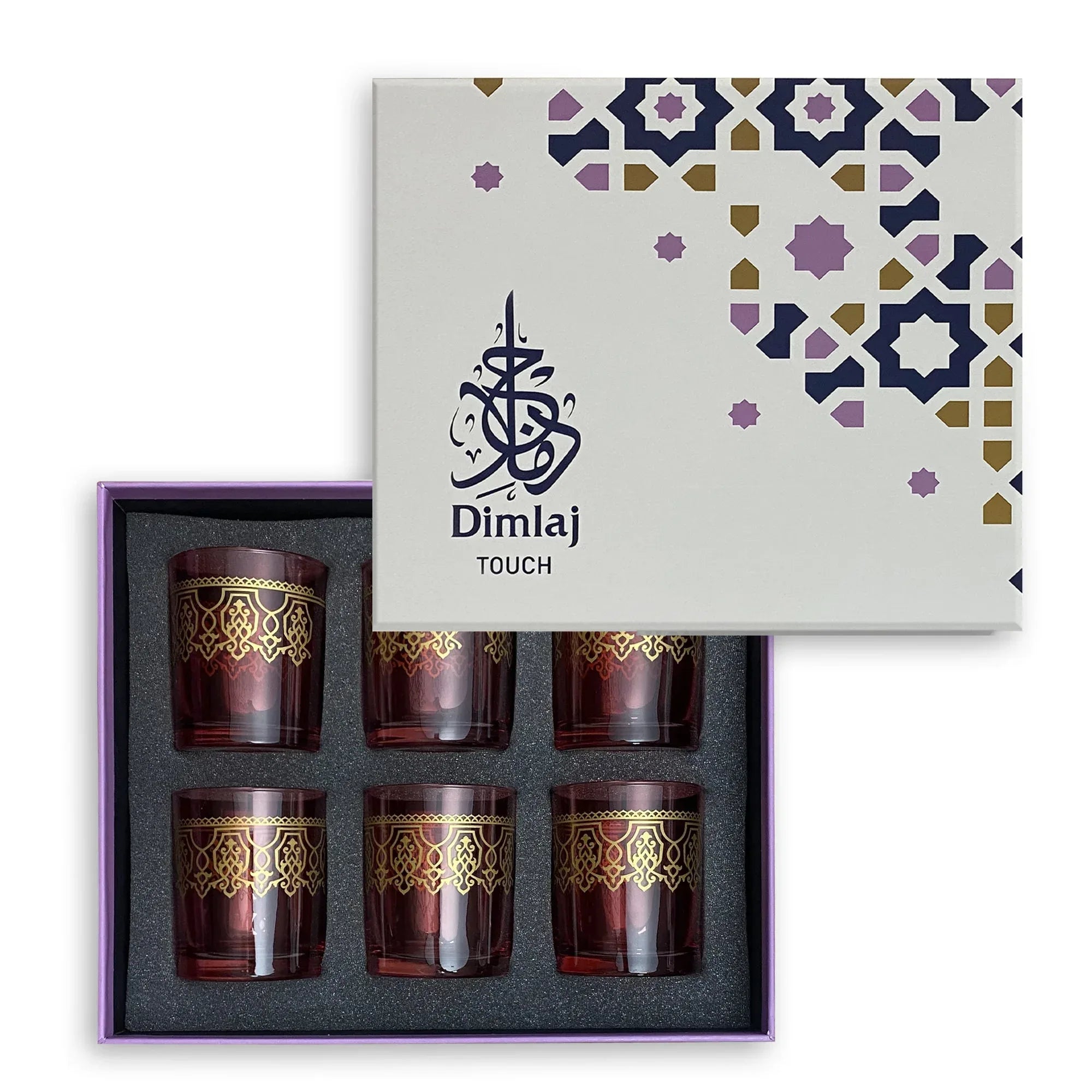 Touch Casablanca Set Of 6 Pcs Short Tumblers | Home Touch Casablanca Set Of 6 Pcs Short Tumblers | Home