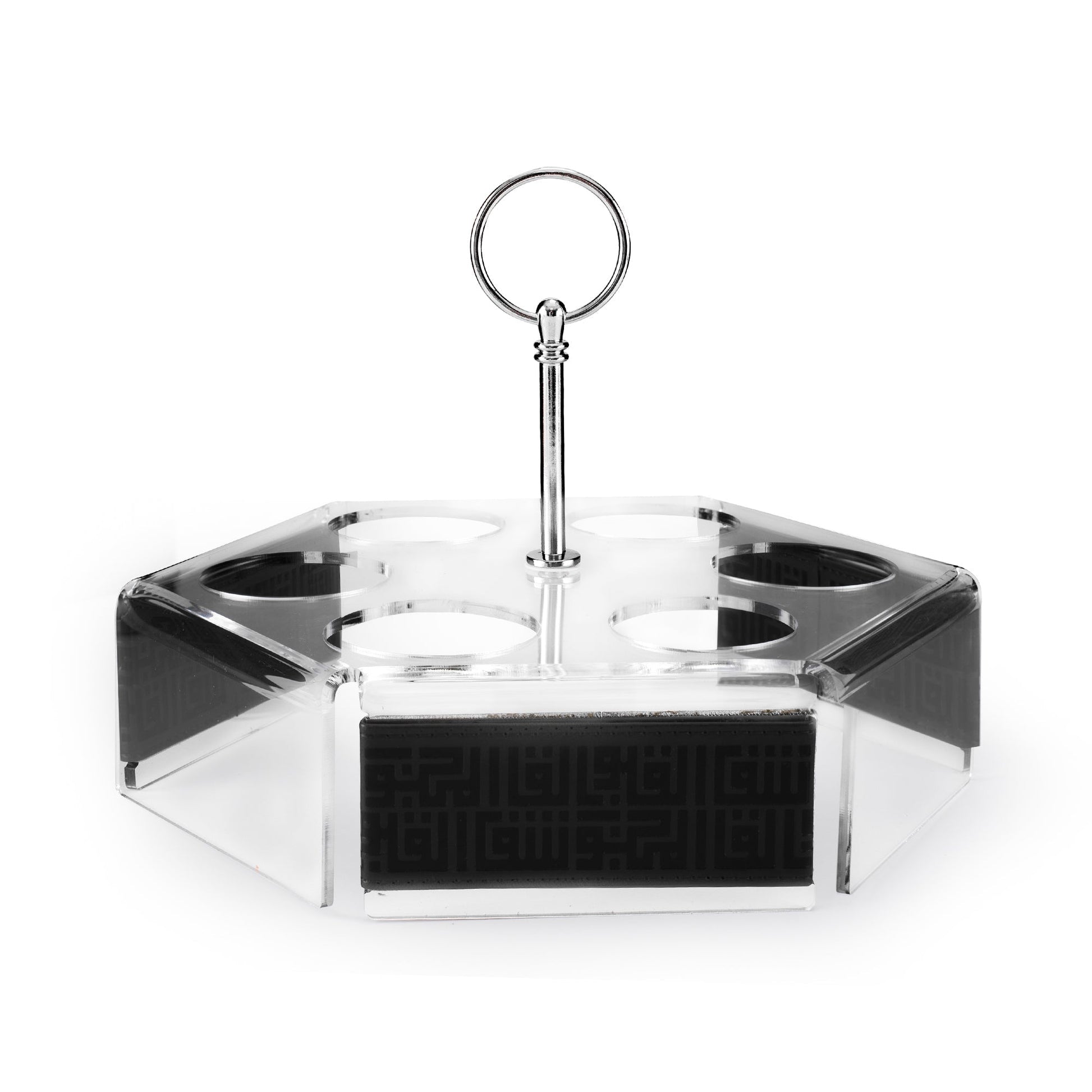 Dimlaj Shafa Acrylic Coffee Stand & Cawa Cups (Black) - Premium Stands from Shafa By Dimlaj - Just $80! Shop online now at Dimlaj Jordan 