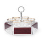 Dimlaj Shafa Acrylic Coffee Stand & Cawa Cups (Maroon) - Premium Stands from Shafa By Dimlaj - Just $80! Shop online now at Dimlaj Jordan 