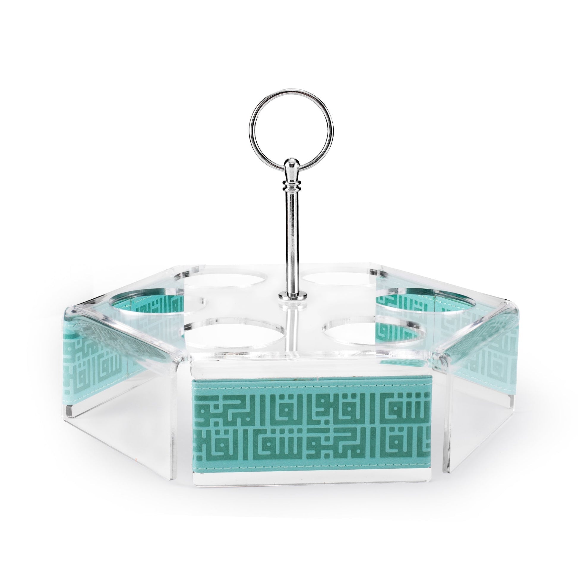 Dimlaj Shafa Acrylic Coffee Stand & Cawa Cups (Light Turquoise) - Premium Stands from Shafa By Dimlaj - Just $80! Shop online now at Dimlaj Jordan 