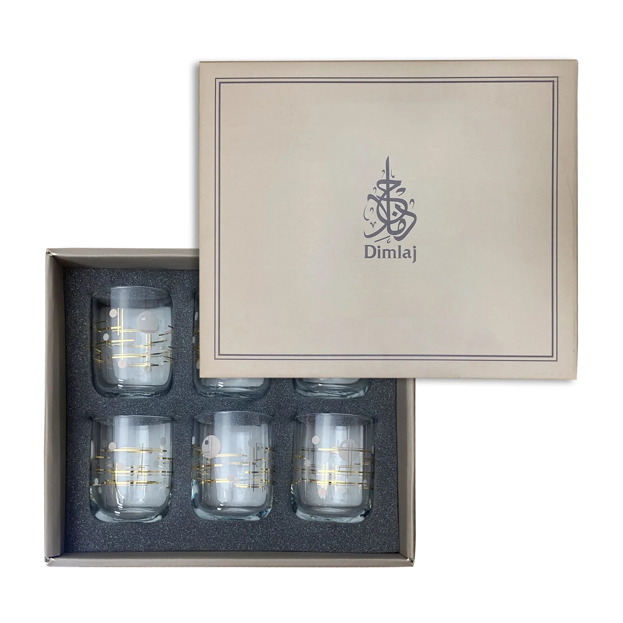 Touch Ether Set Of 6 Pcs Short Tumblers | Home Touch Ether Set Of 6 Pcs Short Tumblers | Home