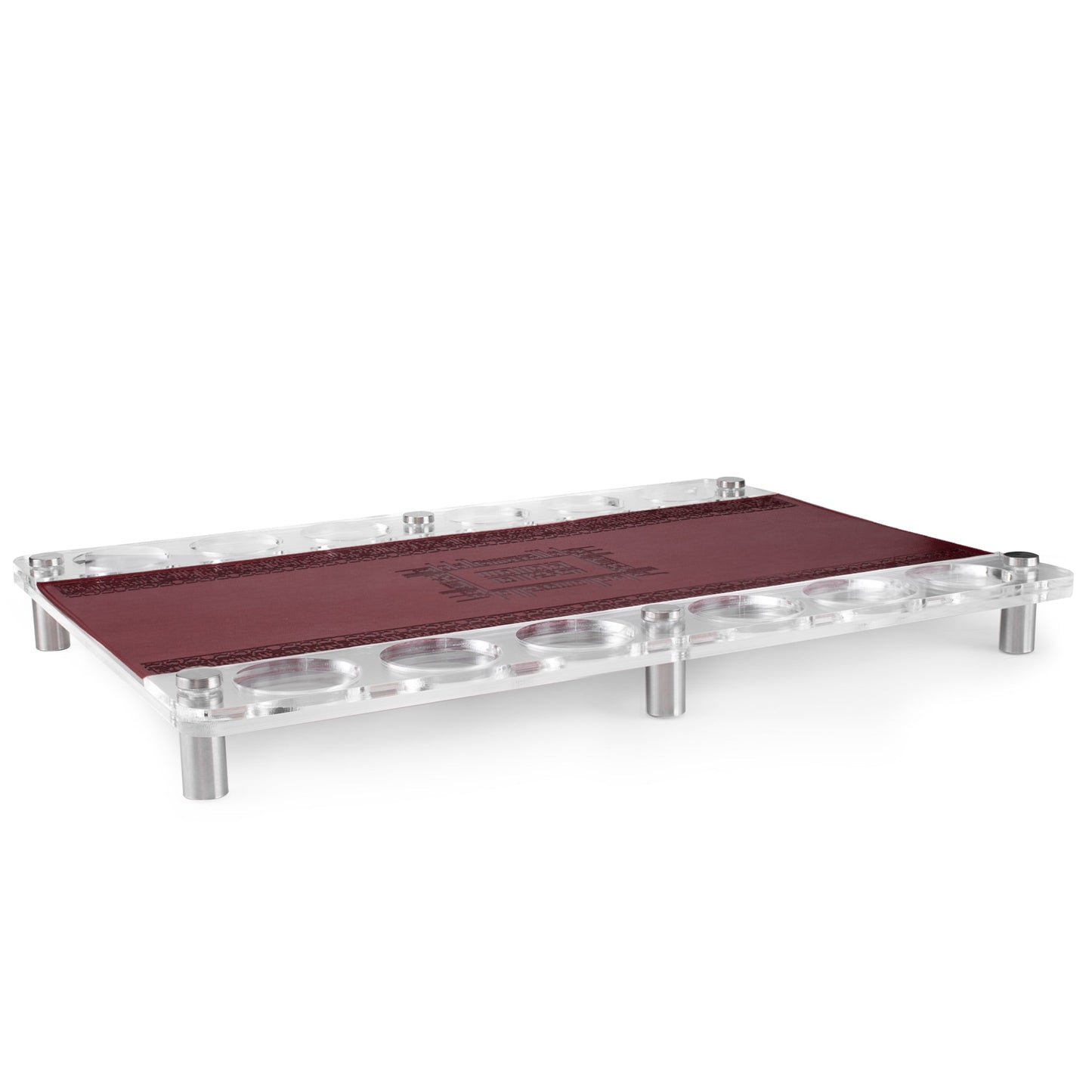 Dimlaj Shafa Acrylic Coffee Stand (Maroon) - Premium Stands from Shafa By Dimlaj - Just $75! Shop online now at Dimlaj Jordan 