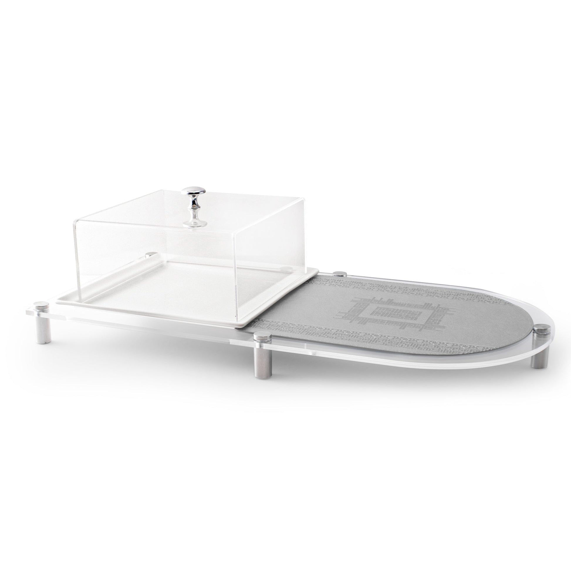 Dimlaj Shafa Acrylic Dessert Stand (Silver) - Premium Stands from Shafa By Dimlaj - Just $92! Shop online now at Dimlaj Jordan 