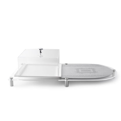 Dimlaj Shafa Acrylic Dessert Stand (Silver) - Premium Stands from Shafa By Dimlaj - Just $92! Shop online now at Dimlaj Jordan 