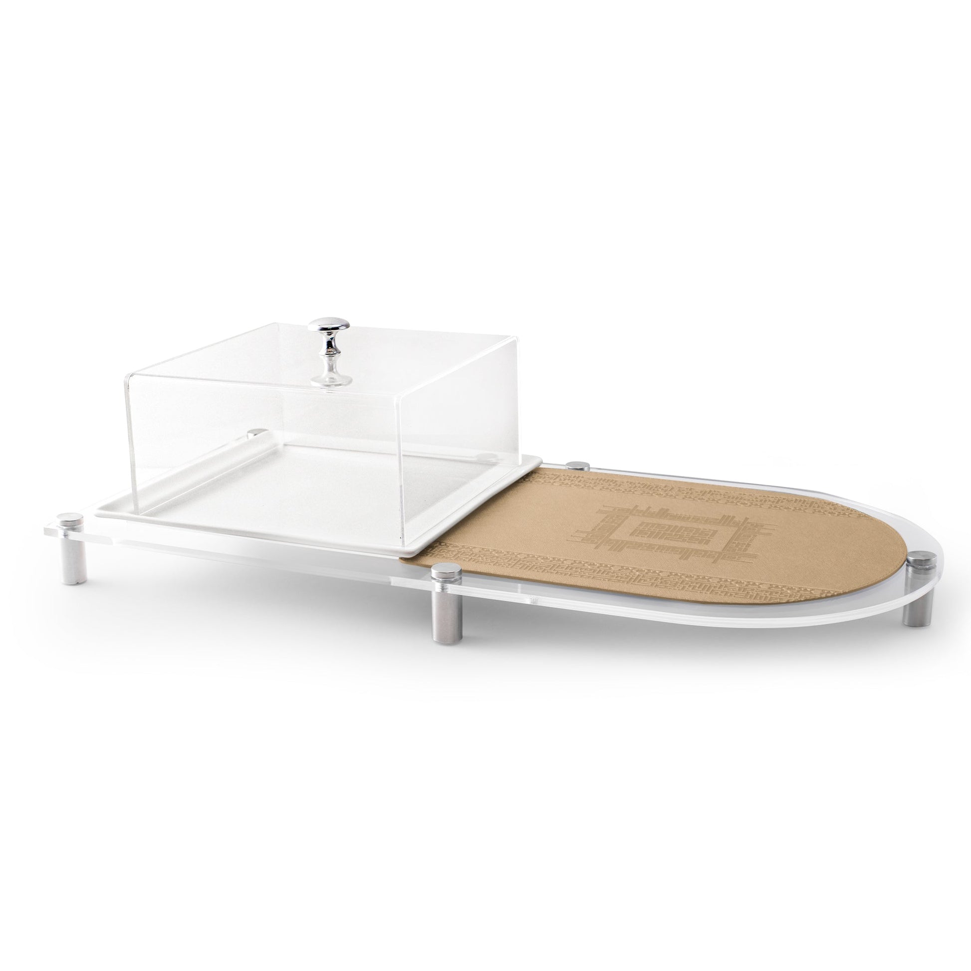 Dimlaj Shafa Acrylic Dessert Stand (Beige) - Premium Stands from Shafa By Dimlaj - Just $92! Shop online now at Dimlaj Jordan 