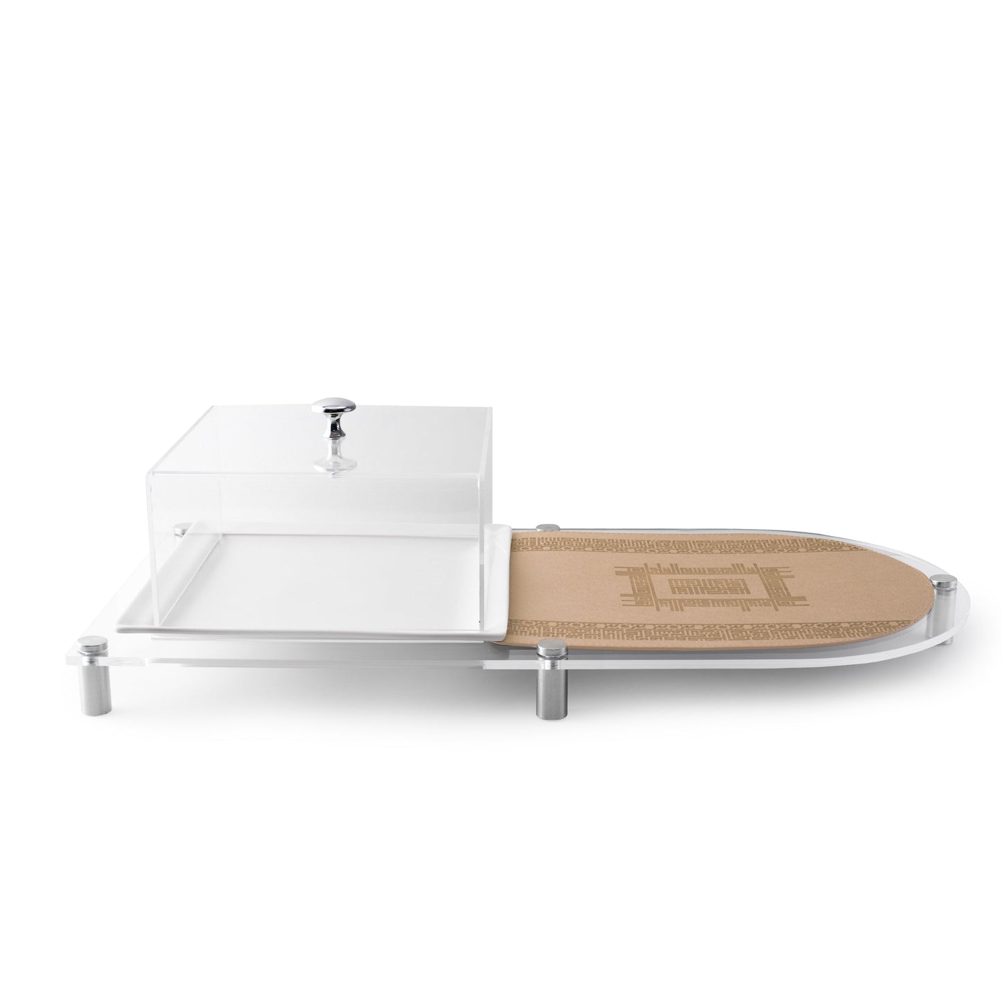 Dimlaj Shafa Acrylic Dessert Stand (Beige) - Premium Stands from Shafa By Dimlaj - Just $92! Shop online now at Dimlaj Jordan 