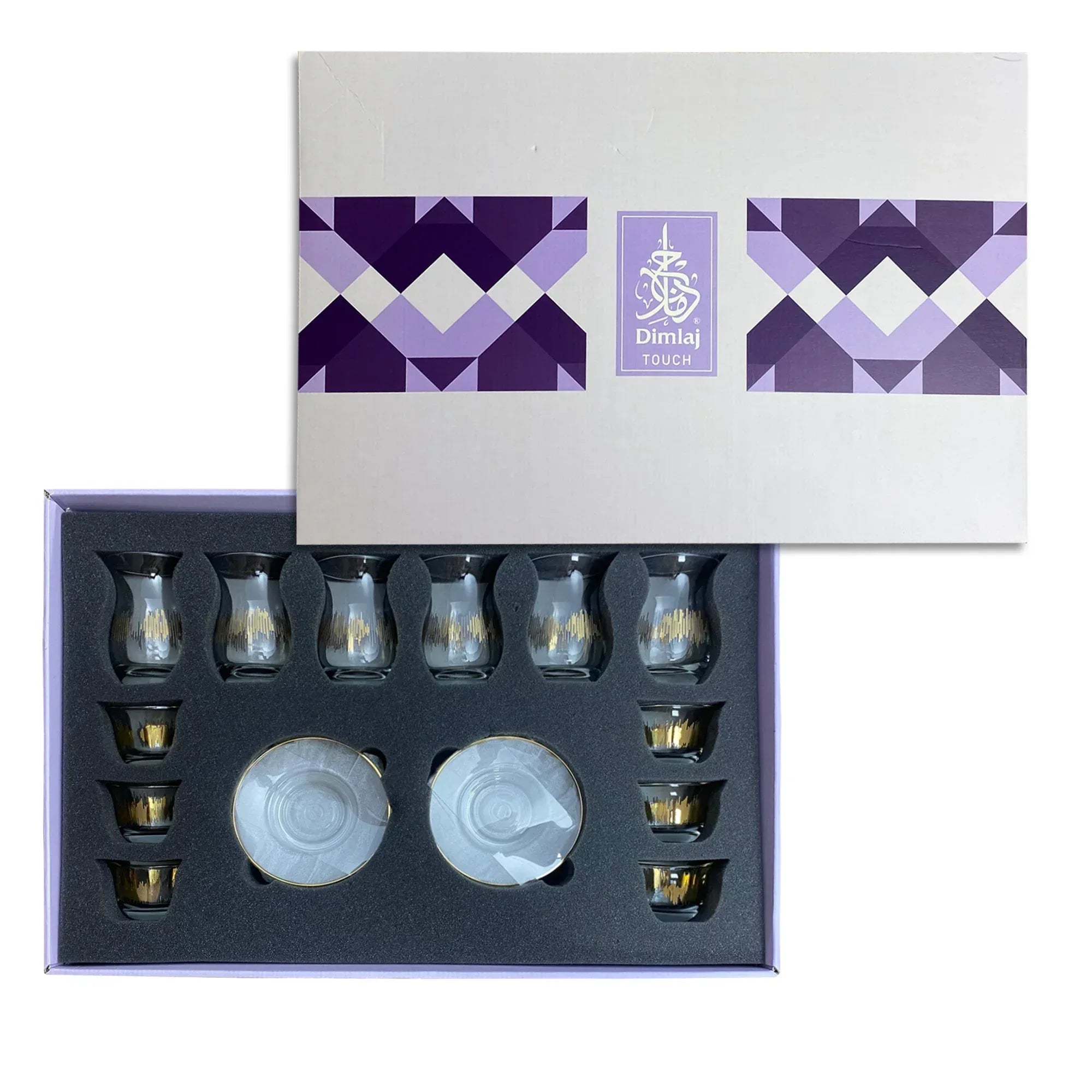 Touch Lumen Set of 18 Pcs Assorted Drinkware | Home Touch Lumen Set of 18 Pcs Assorted Drinkware | Home