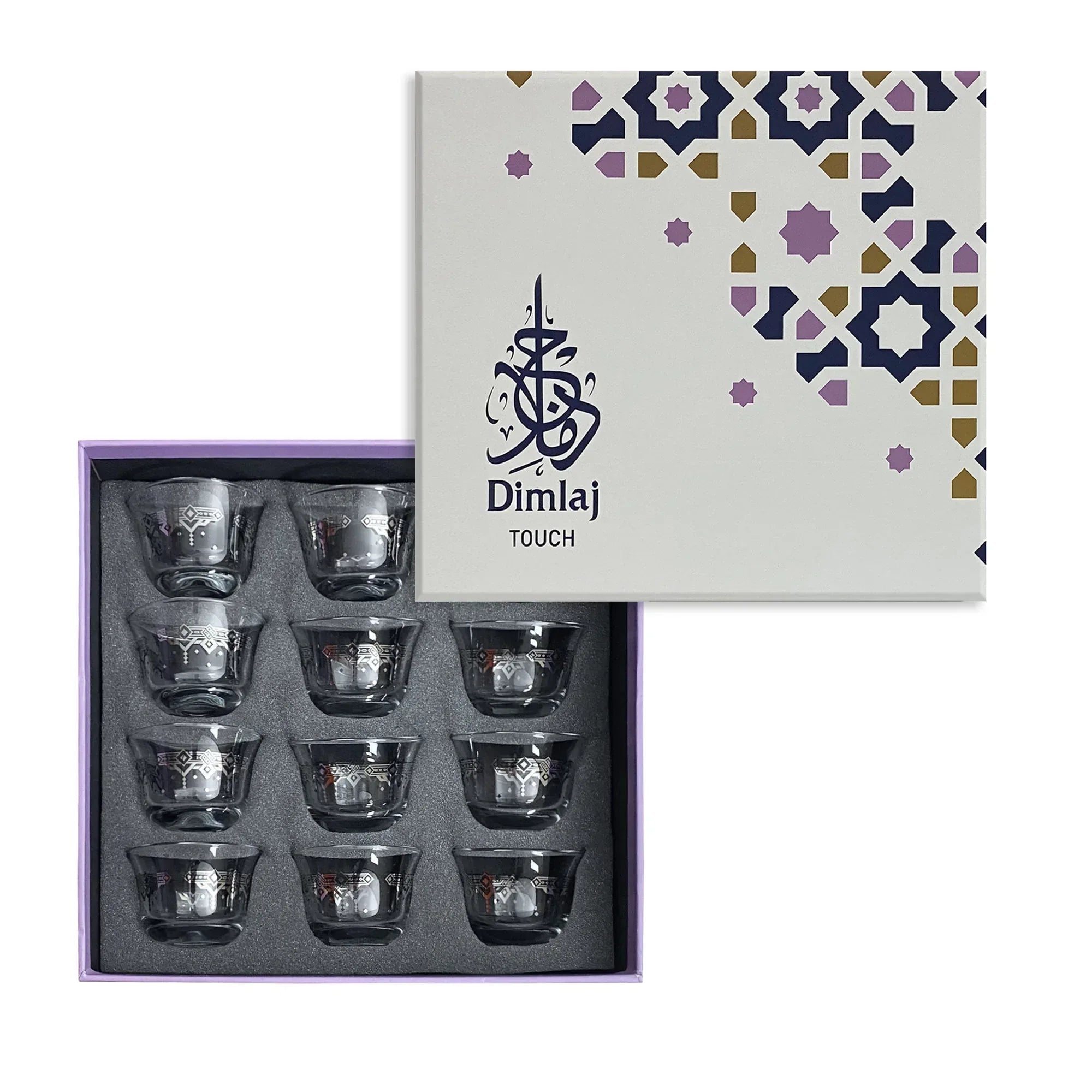 Touch Collar Set Of 12 Pcs Cawa Cups | Home Touch Collar Set Of 12 Pcs Cawa Cups | Home