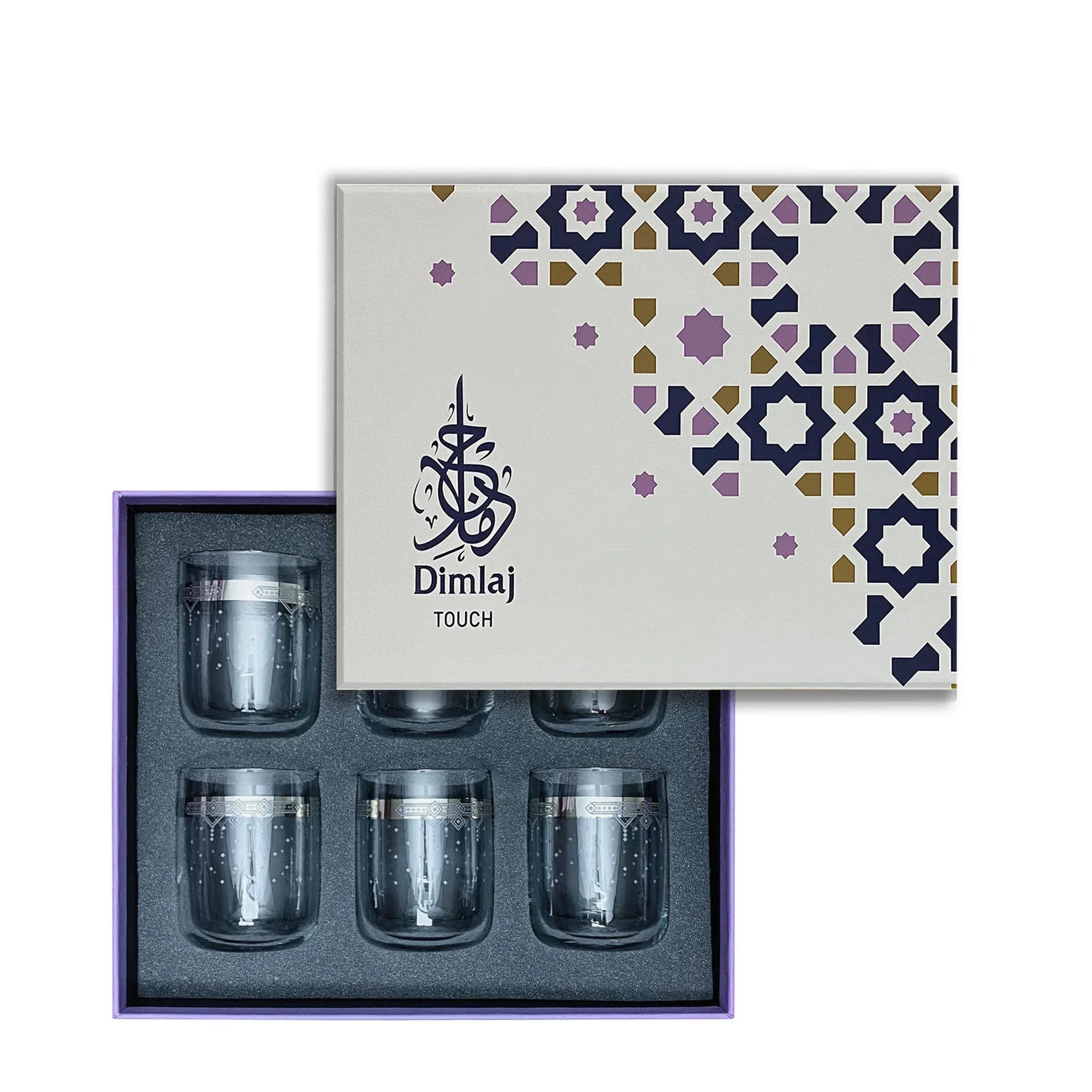 Touch Collar Set Of 6 Pcs Short Tumblers | Home Touch Collar Set Of 6 Pcs Short Tumblers | Home