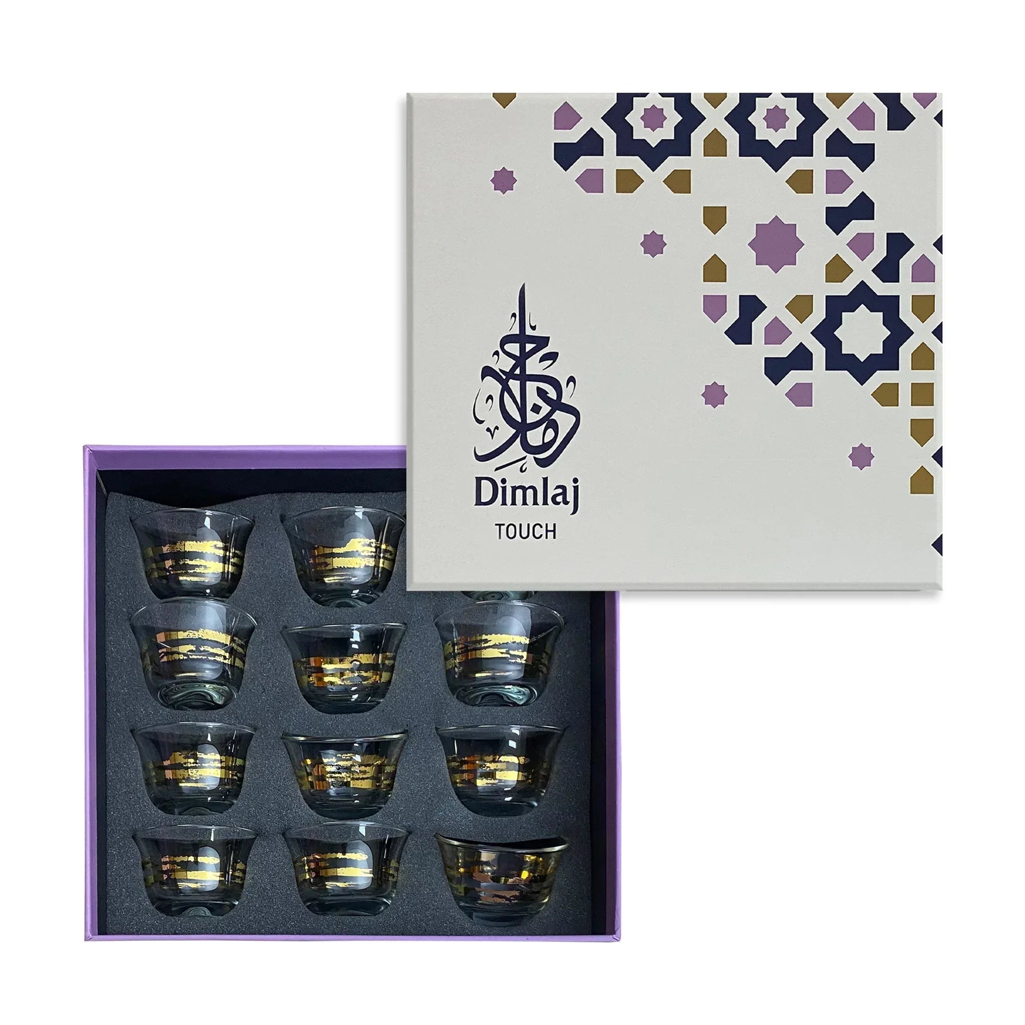 Touch Tinge Set Of 12 Pcs Cawa Cups | Home Touch Tinge Set Of 12 Pcs Cawa Cups | Home