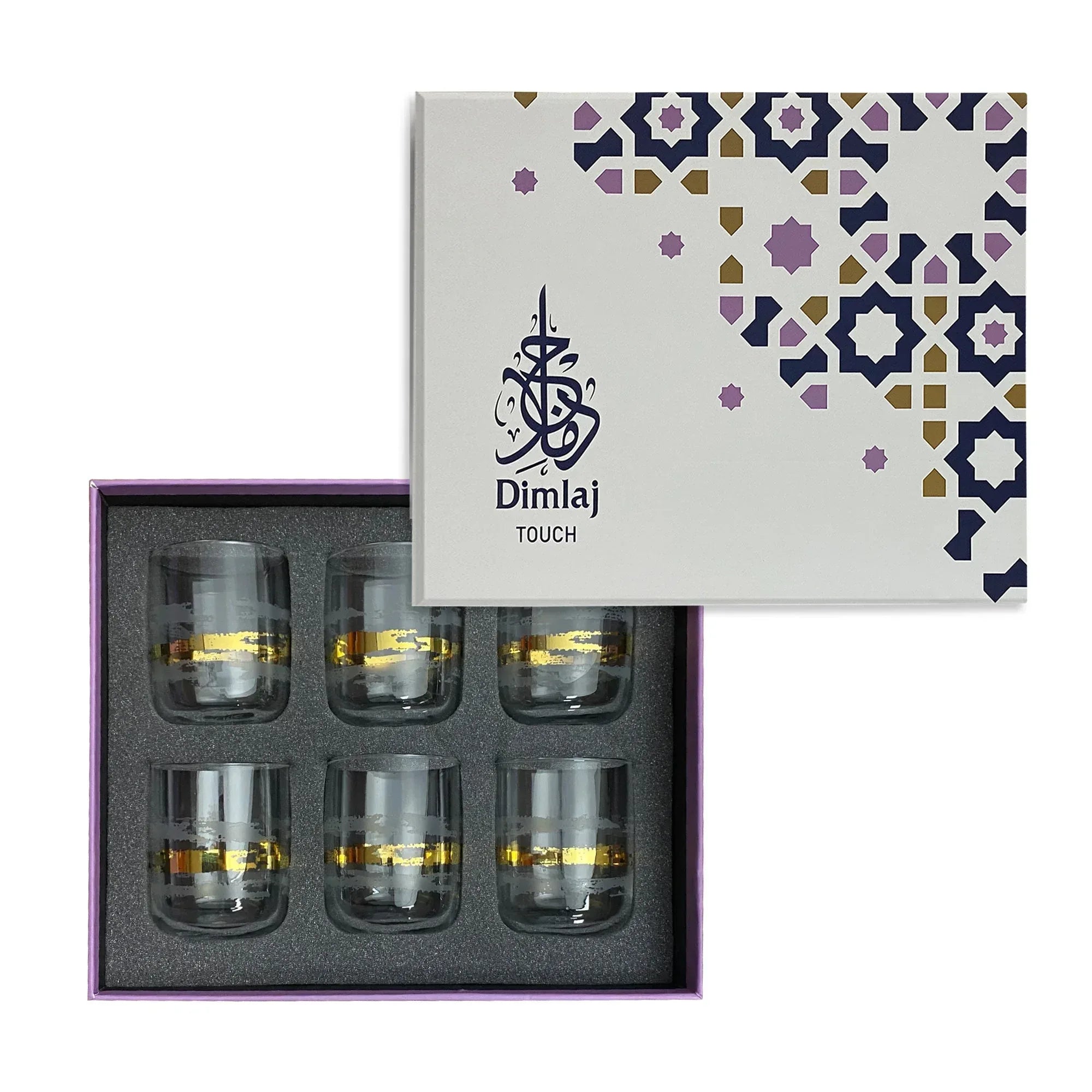 Touch Tinge Set Of 6 Pcs Short Tumblers | Home Touch Tinge Set Of 6 Pcs Short Tumblers | Home