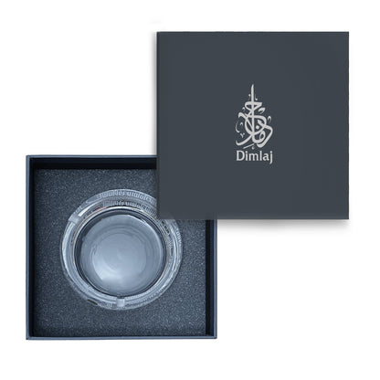 Dimlaj Hayat Glass Ashtray (Gold) - Premium Ashtrays from Hayat By Dimlaj - Just $60! Shop online now at Dimlaj Jordan 