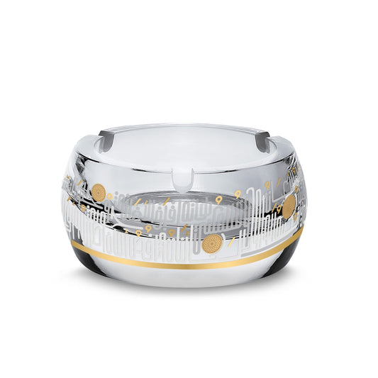 Dimlaj Hayat Glass Ashtray (Gold) - Premium Ashtrays from Hayat By Dimlaj - Just $60! Shop online now at Dimlaj Jordan 