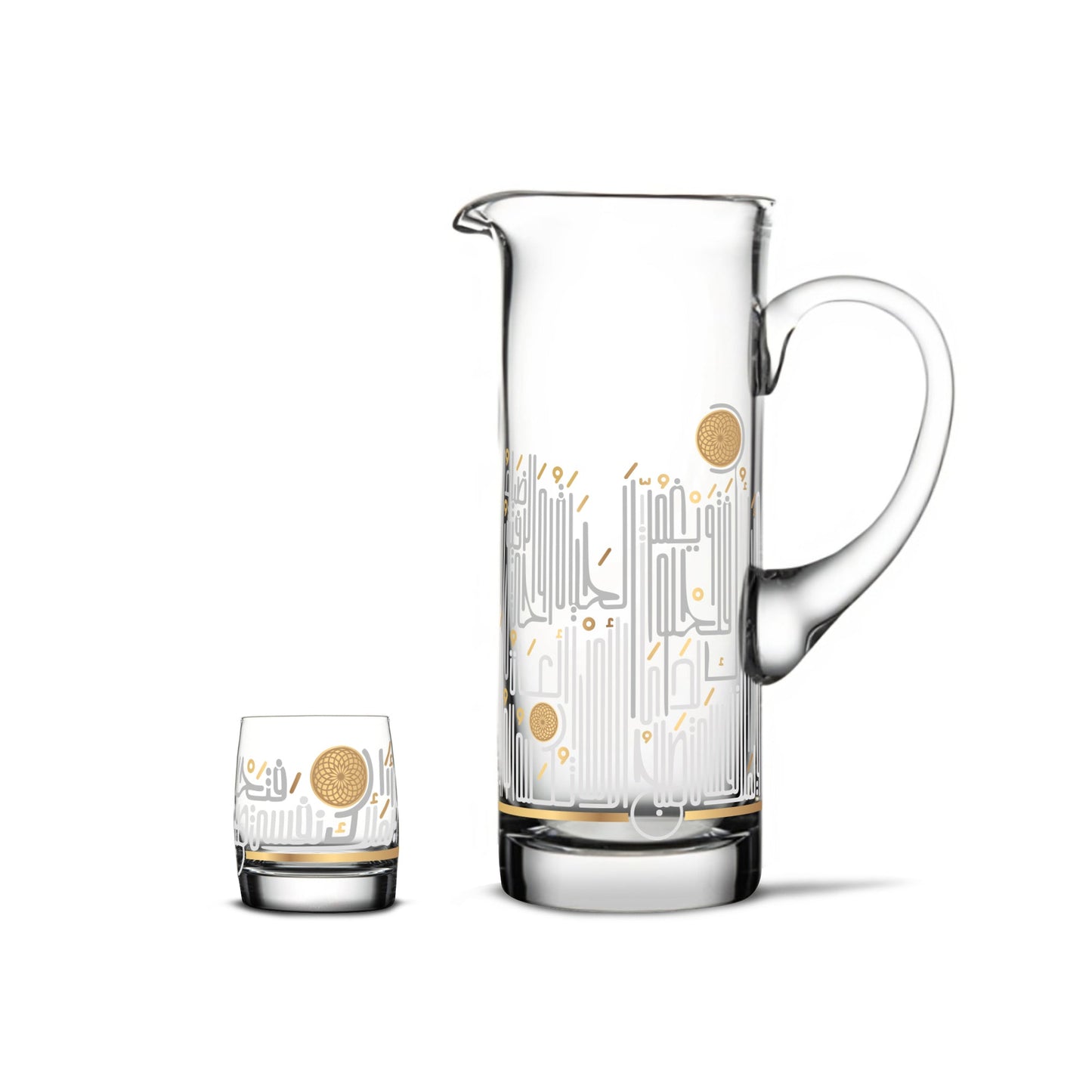 Dimlaj Hayat Set Of 7 Pcs Drinkset (Gold) - Premium Drinkset from Hayat By Dimlaj - Just $160! Shop online now at Dimlaj Jordan 