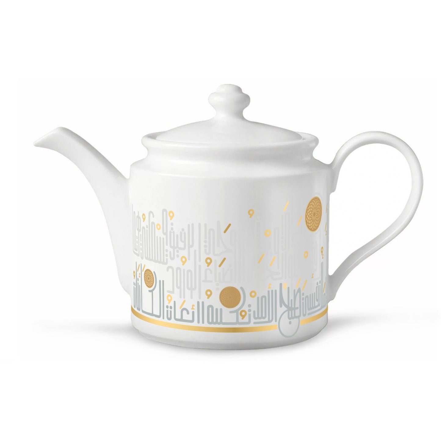 Dimlaj Hayat Porcelain Teapot (Gold) - Premium Tea Pots from Hayat By Dimlaj - Just $60! Shop online now at Dimlaj Jordan 