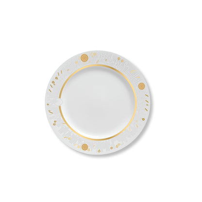 Dimlaj Hayat Set Of 6 Pcs Porcelain Plates (Gold) - Premium Platters from Hayat By Dimlaj - Just $115! Shop online now at Dimlaj Jordan 