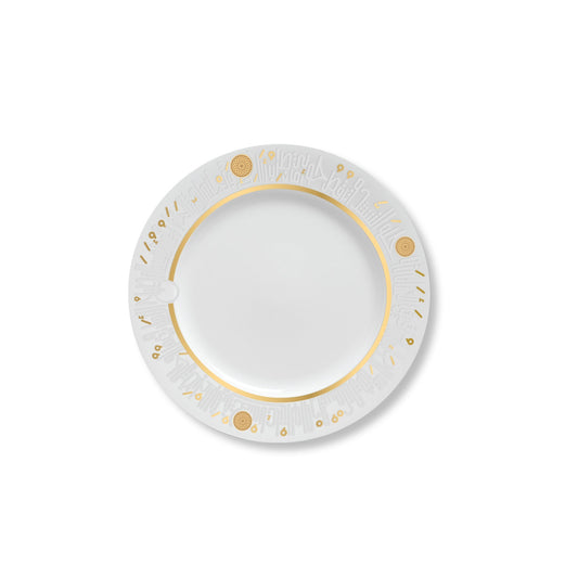 Dimlaj Hayat Set Of 6 Pcs Porcelain Plates (Gold) - Premium Platters from Hayat By Dimlaj - Just $115! Shop online now at Dimlaj Jordan 