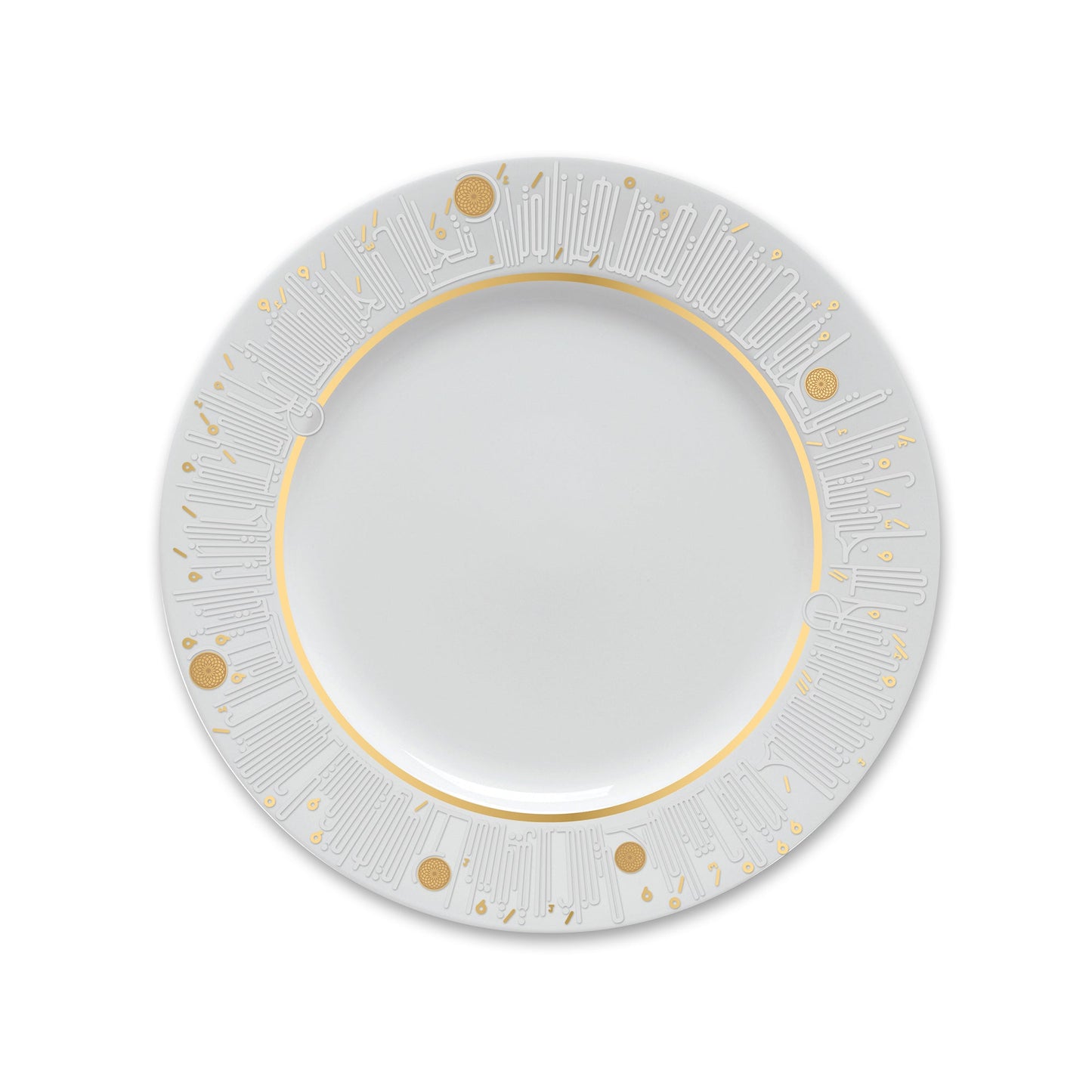 Dimlaj Hayat Set Of 6 Pcs Porcelain Plates (Gold) - Premium Platters from Hayat By Dimlaj - Just $140! Shop online now at Dimlaj Jordan 
