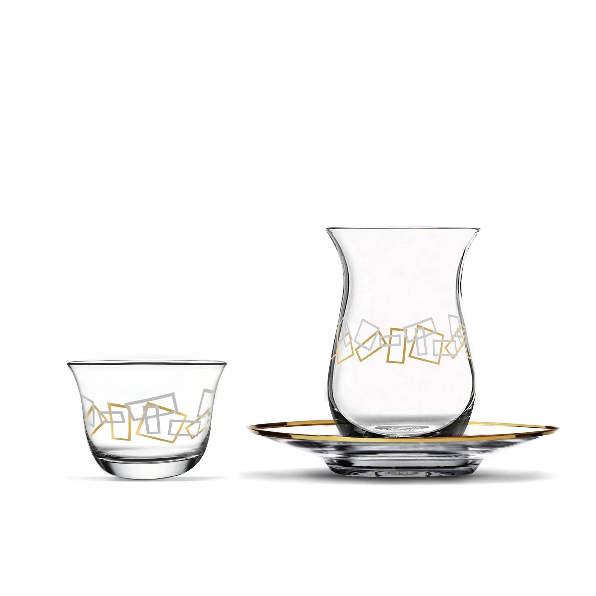 Touch Topple Set of 18 Pcs Assorted Drinkware | Home