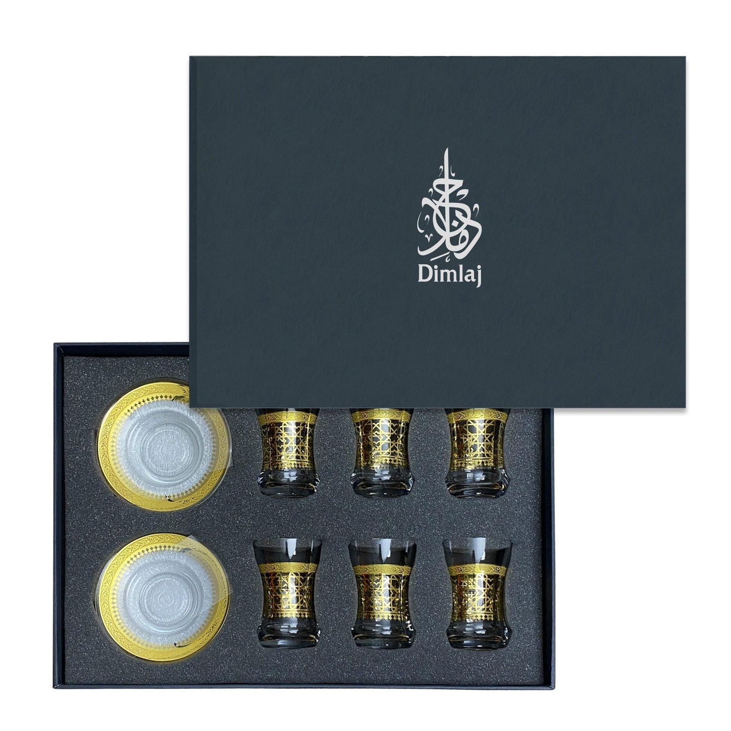 Dimlaj Cordoba Set of 6 Pcs Tea Cups and Saucers - Premium Tea Cups from Cordoba By Dimlaj - Just $105! Shop online now at Dimlaj Jordan 