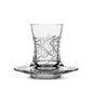 Dimlaj Kareem Set of 6 Pcs Tea Cups and Saucers (Platinum) - Premium Tea Cups from Kareem By Dimlaj - Just $110! Shop online now at Dimlaj Jordan 