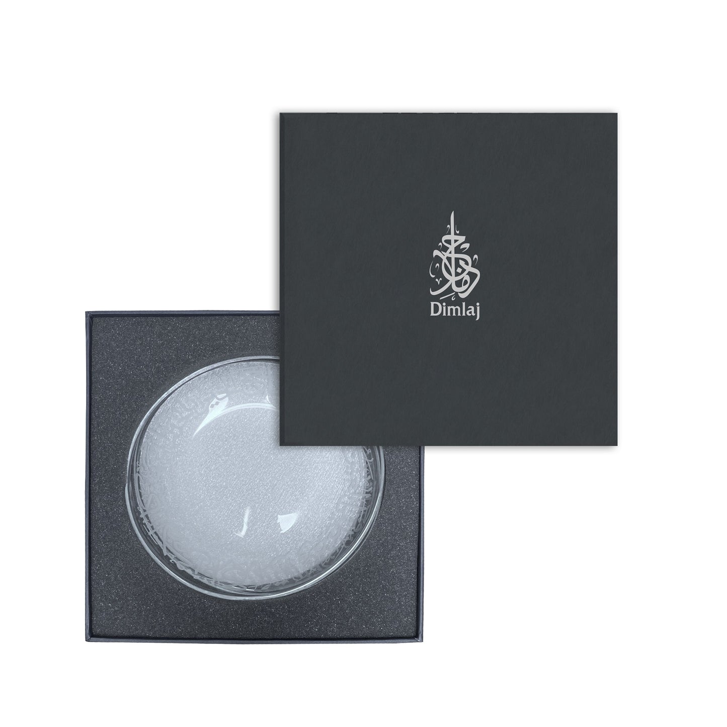 Dimlaj Thuluth Plate (Engraved) - Premium Glass Plates from Thuluth By Dimlaj - Just $185! Shop online now at Dimlaj Jordan 
