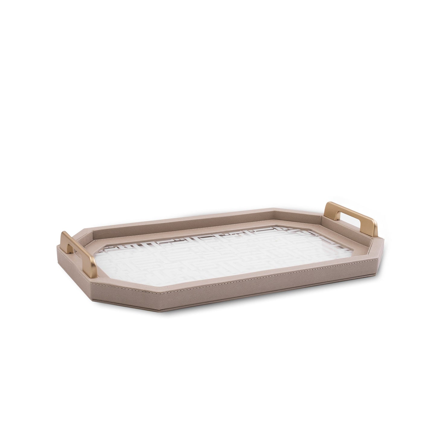 Dimlaj Dar Acrylic Small Serving Tray (Beige) - Premium Trays & Accessories from Dar By Dimlaj - Just $50! Shop online now at Dimlaj Jordan 