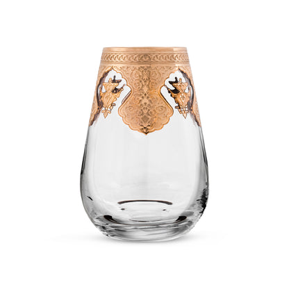 Dimlaj Sultanah Glass Vase (Gold)