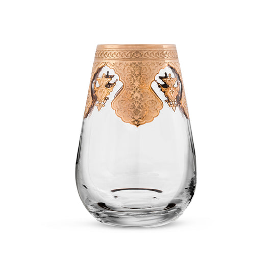 Dimlaj Sultanah Glass Vase (Gold)