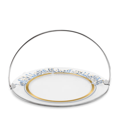 Dimlaj Wadoud Large Serving Tray with Handle (Gold) - Premium Trays from Wadoud By Dimlaj - Just $70! Shop online now at Dimlaj Jordan 