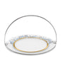 Dimlaj Wadoud Large Serving Tray with Handle (Gold) - Premium Trays from Wadoud By Dimlaj - Just $70! Shop online now at Dimlaj Jordan 