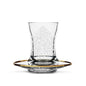 Dimlaj Vouloir Set Of 6 Pcs Tea Cups And Saucers (Engraved)