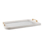 Dimlaj Wadoud Acrylic Serving Tray (Metallic Pearl) - Premium Trays from Wadoud By Dimlaj - Just $70! Shop online now at Dimlaj Jordan 