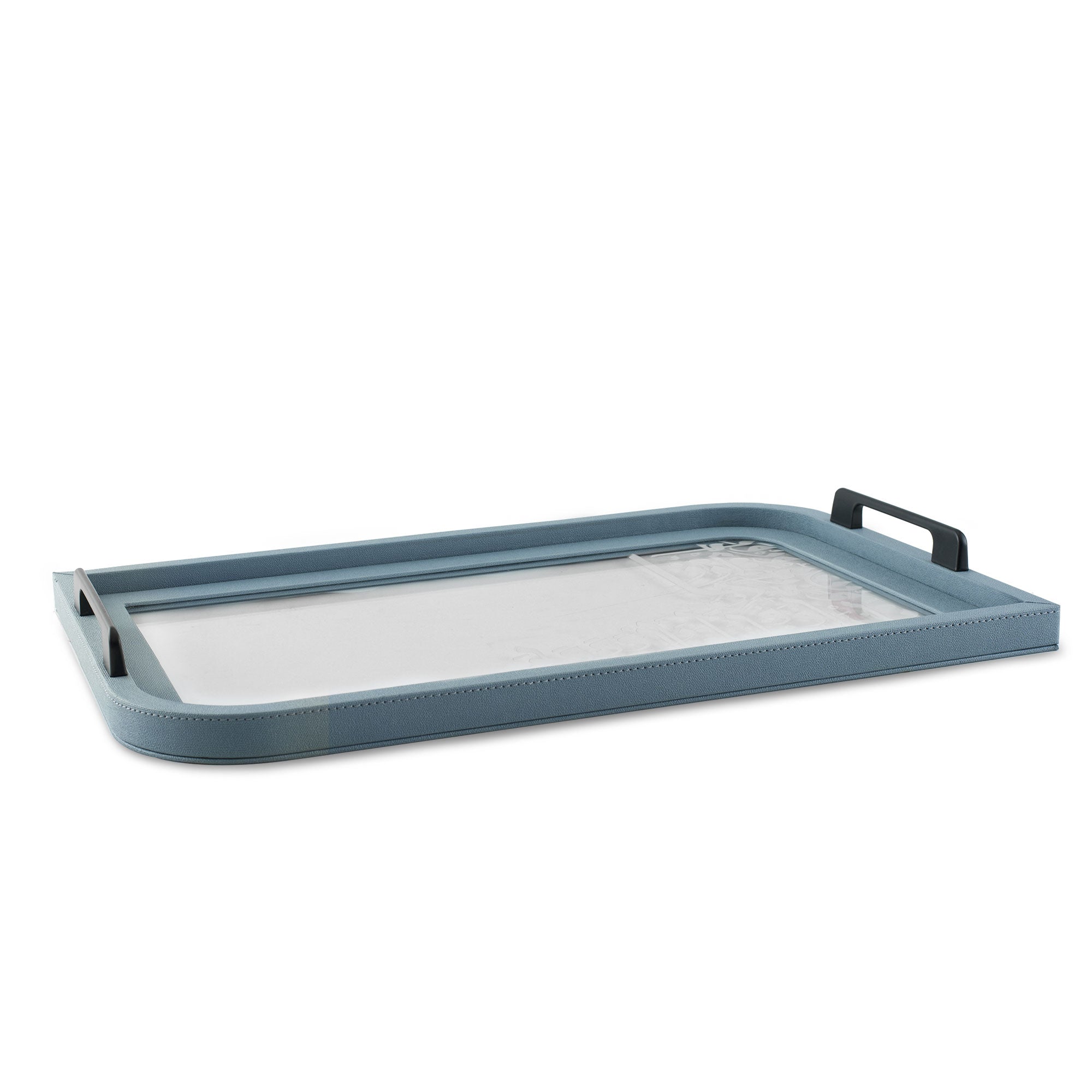 Dimlaj Wadoud Acrylic Serving Tray (Grayish Blue) | Home