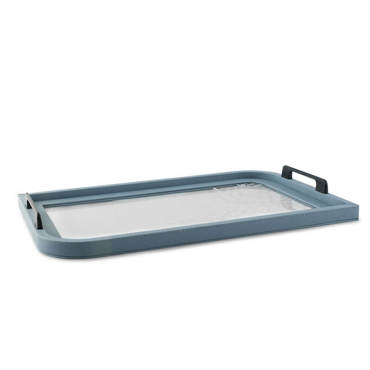 Dimlaj Wadoud Acrylic Serving Tray (Grayish Blue) - Premium Trays from Wadoud By Dimlaj - Just $70! Shop online now at Dimlaj Jordan 