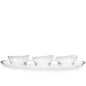 Dimlaj Vouloir Set of 4 Pcs Appetizers Tray & Bowls (Engraved)