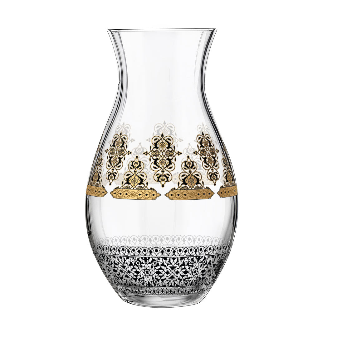 Dimlaj Rayhan Glass Vase (Gold) | Home