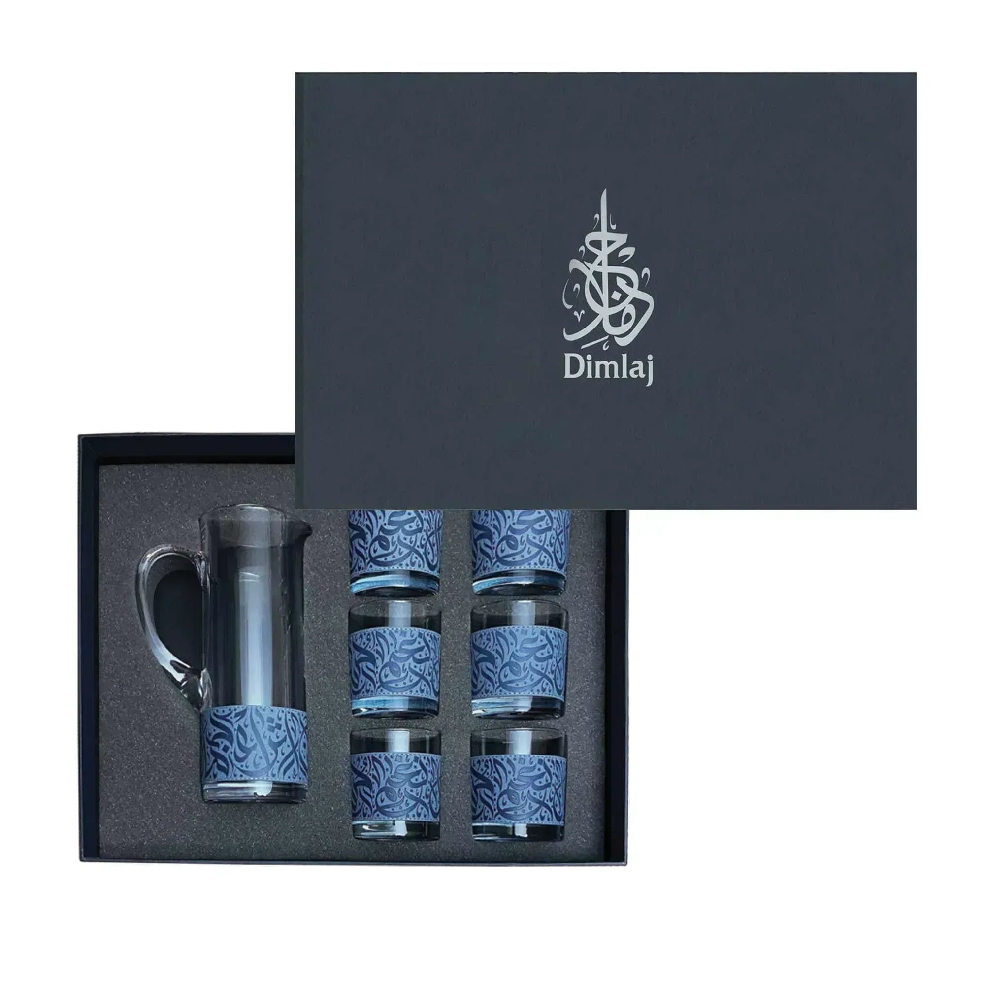 Dimlaj Nagham Set Of 7 Pcs Drinkset (Blue) | Home Dimlaj Nagham Set Of 7 Pcs Drinkset (Blue) | Home