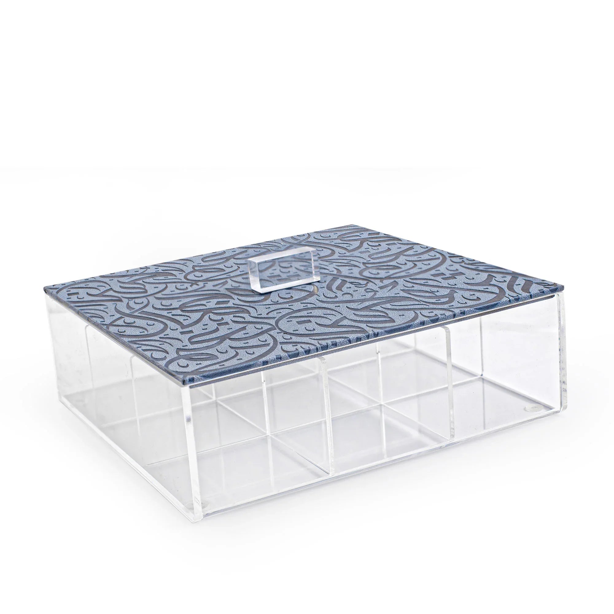 Dimlaj Nagham Acrylic Teabox (Blue) | Home